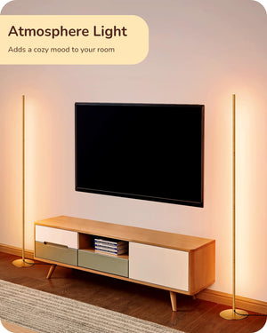 Slim Dimmable LED Corner Floor Lamp