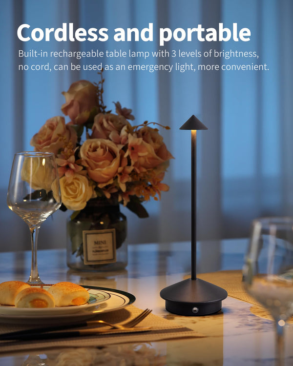 Cordless LED Table Lamp Set of 2