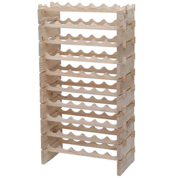 Solid Wood Stackable Wine Rack