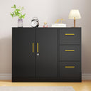 3-Drawer Lockable Metal File Cabinet with Wheels