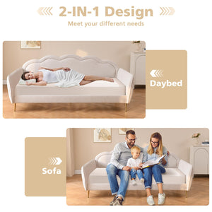 Twin Size Cloud-Shaped Upholstered Daybed