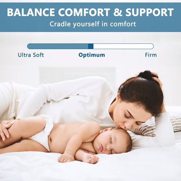 Bamboo Viscose Mattress Topper with Deep Pocket & Pillow Top Fill