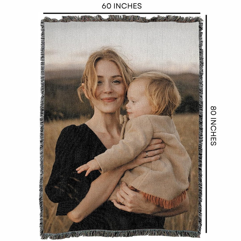 Woven Photo Blanket – Custom Picture Throw