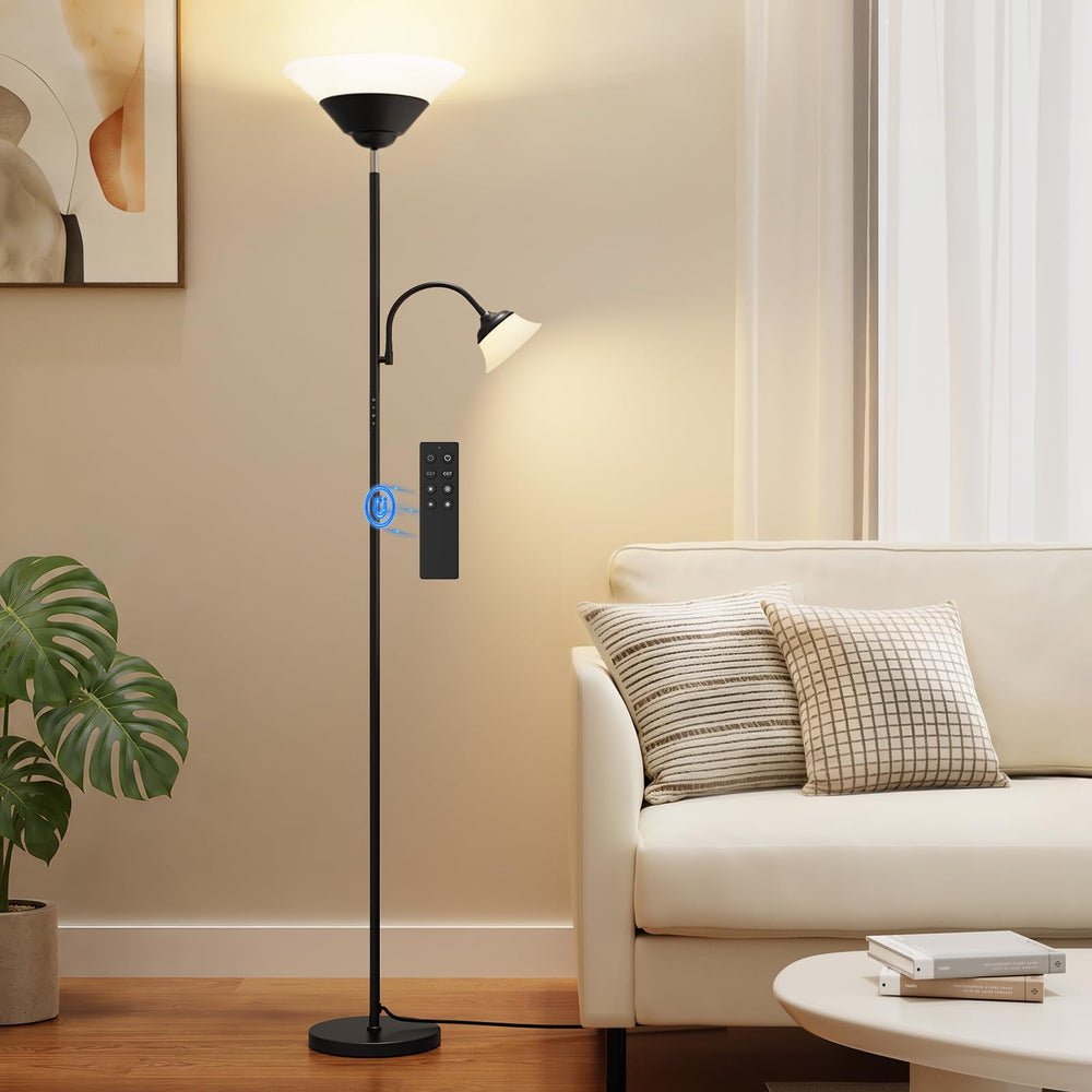 Torchiere Floor Lamp with Reading Light