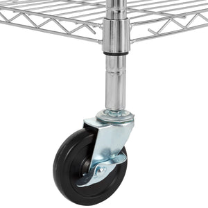 3-Tier Kitchen Storage Cart with Caster Wheels