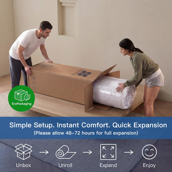 Twin 6-Inch Hybrid Mattress – Memory Foam & Pocket Coils