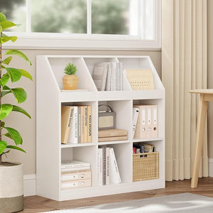 12-Cube Wooden Storage Bookcase