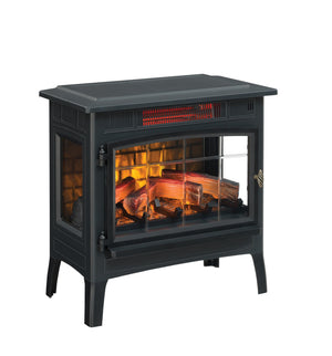 Freestanding Electric Fireplace Stove Heater with 3D Flame Effect