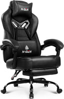Big & Tall Ergonomic Gaming Chair with Footrest