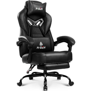 Big & Tall Ergonomic Gaming Chair with Footrest