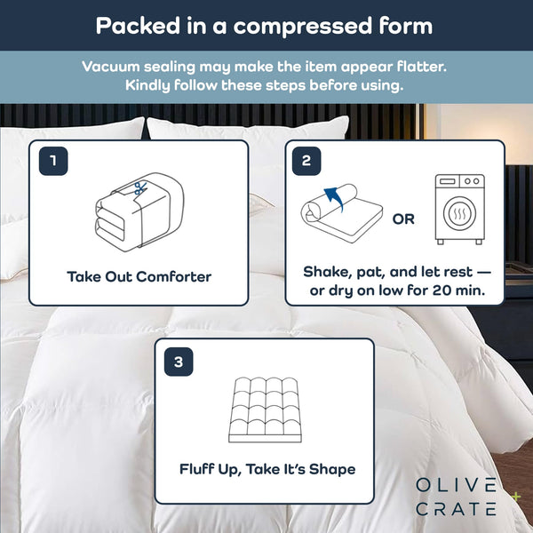 Bamboo Cooling Comforter – All Season Duvet Insert