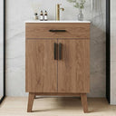 24-Inch Bathroom Vanity with Ceramic Sink & Soft-Close Cabinet