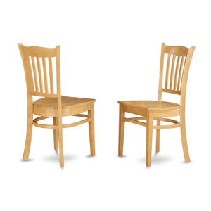 Oval Dining Table Set with Butterfly Leaf & Wood Chairs