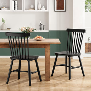 Windsor Spindle Back Dining Chairs (Set of 4)