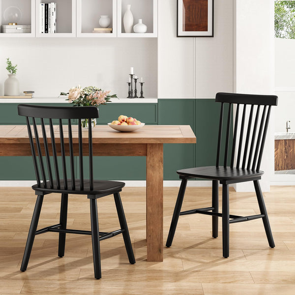 Windsor Spindle Back Dining Chairs (Set of 4)