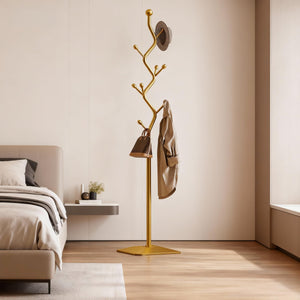 Metal Coat Rack Tree with 8 Hooks