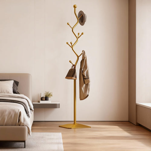 Metal Coat Rack Tree with 8 Hooks