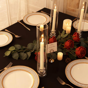 Clear Glass Hurricane Candle Holders Set of 16