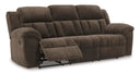 Manual Reclining Sofa – Polyester Upholstery, Pull Tab