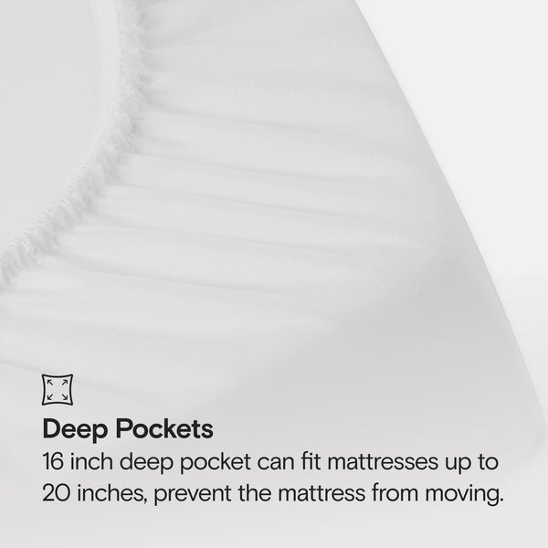 Waterproof Cooling Mattress Protector with Deep Pocket