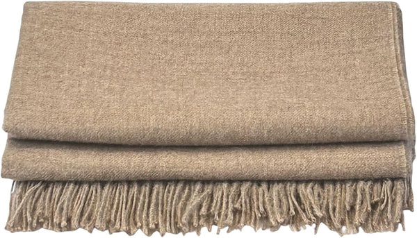 Baby Alpaca Throw Blanket — Handwoven, Lightweight & Breathable