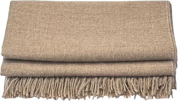 Baby Alpaca Throw Blanket – Soft Lightweight Handwoven Wrap for Couch or Bed