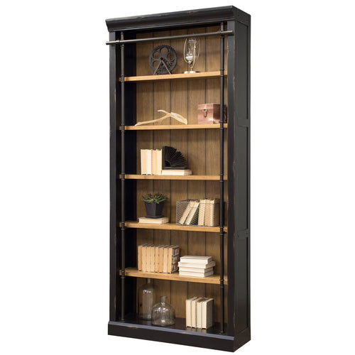 Toulouse 6-Shelf Bookcase – Aged Ebony
