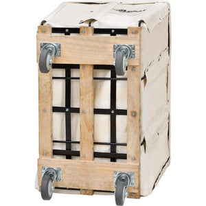Canvas Basket Bulk Truck 8 Bushel — White