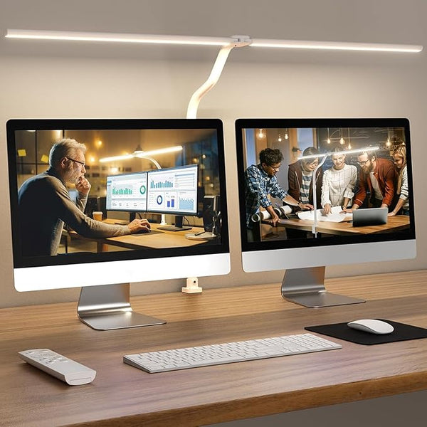 LED Desk Lamp with Clamp & Remote Control