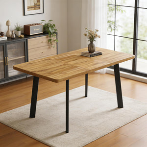 Extendable Dining Table with Removable Leaf – Seats 4 to 8