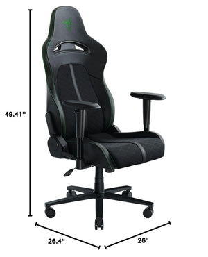 Gaming Chair with Built-In Lumbar Arch & 152° Recline