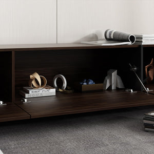 95" TV Stand with Flip-Down Drawers
