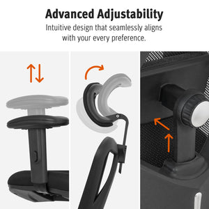 Ergonomic Mesh Office Chair with 4D Lumbar Support