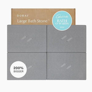Stone Bath Mat – Quick-Drying Diatomaceous Earth, Non-Slip, Large