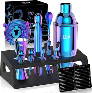 12-Piece Cocktail Shaker & Bartender Kit