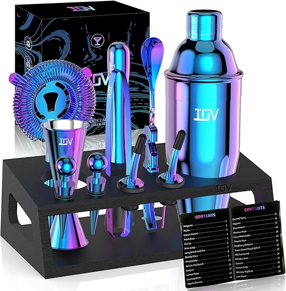 12-Piece Cocktail Shaker & Bartender Kit