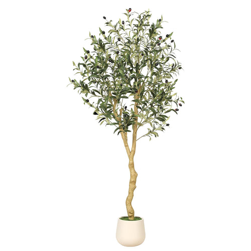 Faux Olive Tree with Weighted Planter