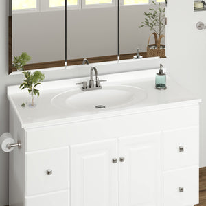 49-Inch Bathroom Vanity with Cultured Marble Top