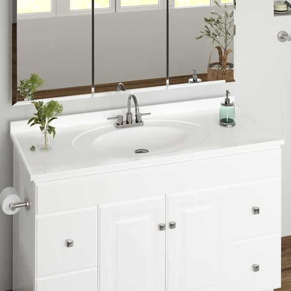 49-Inch Bathroom Vanity with Cultured Marble Top