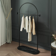 Arched Garment Rack with Marble Base