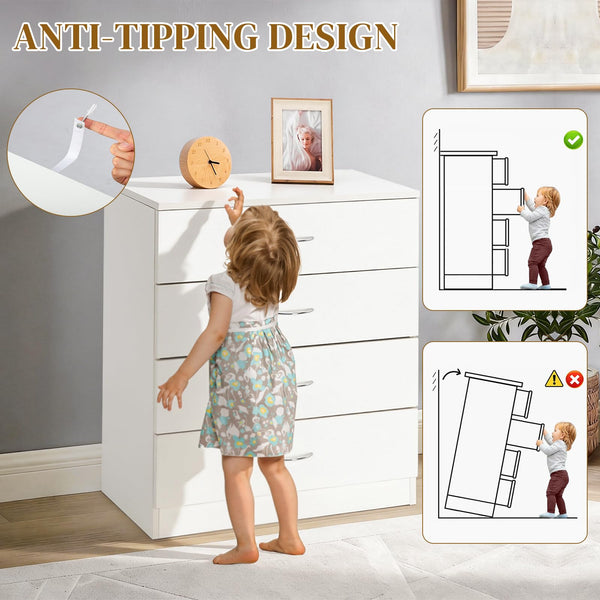 Chest of Drawers – 3, 4, 6 & 8 Drawer Storage Dresser
