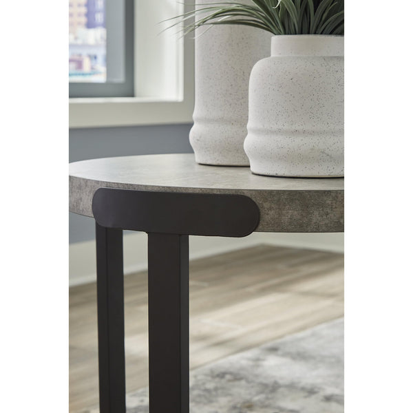 Round 3-Piece Occasional Table Set with Casters