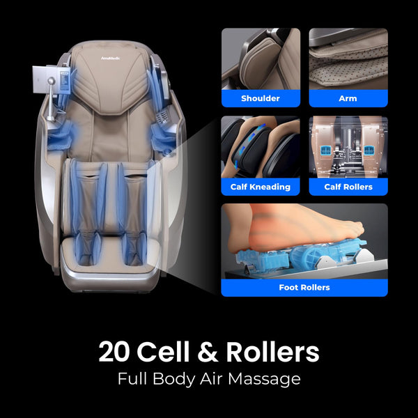 4D Full Body Massage Chair with SL-Track & Zero Gravity