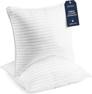 Down Alternative Bed Pillows – Set of 2 (Queen, King, European)