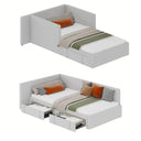 Twin Velvet Daybed with Storage Drawers