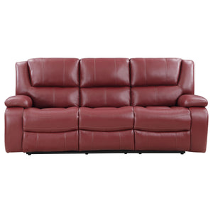 Reclining Sofa with Wall-Hugger Design & Padded Armrests