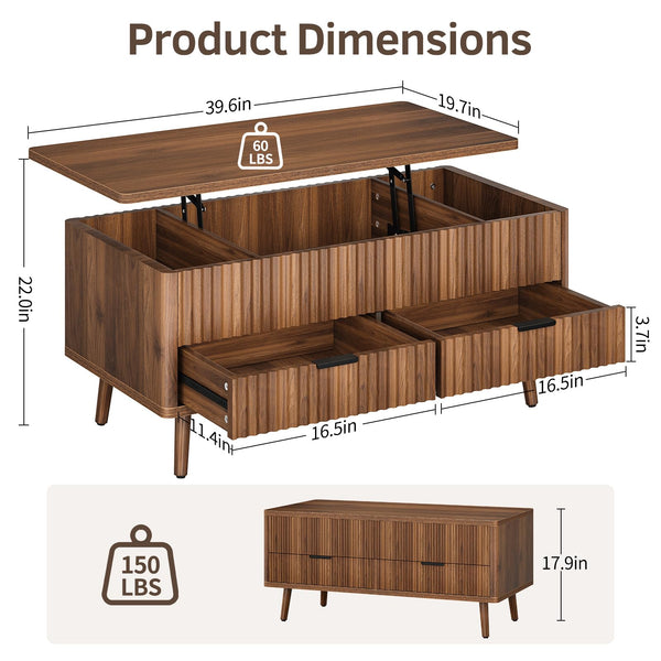 Lift Top Coffee Table with Storage
