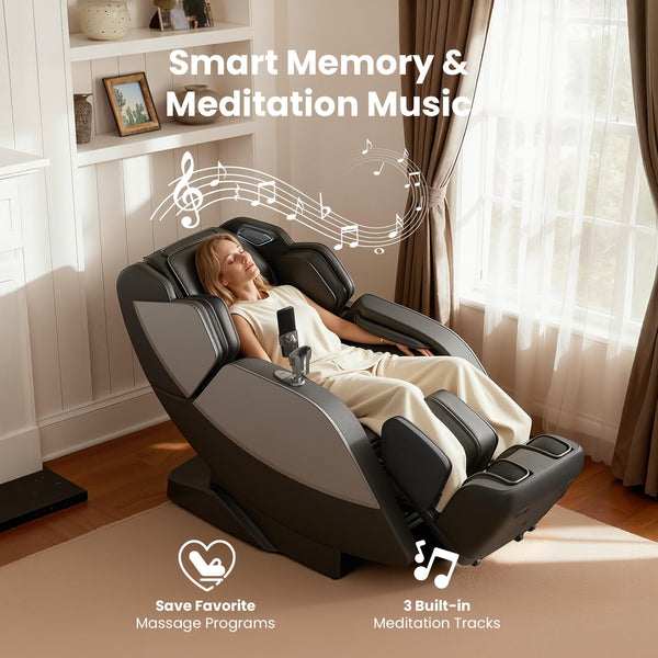 4D Full Body Massage Chair – Zero Gravity SL-Track Recliner
