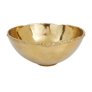 Gold Aluminum Decorative Bowls Set of 3