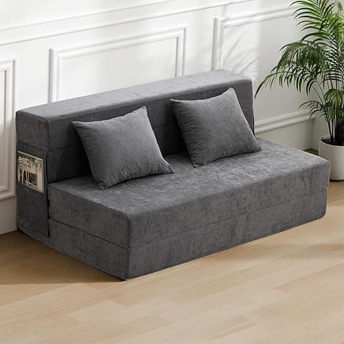 Folding Sofa Bed with Memory Foam – Convertible Sleeper Chair